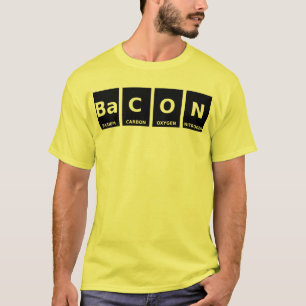 Bacon Periodic Table Funny Shirt