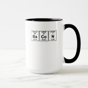 Bacon Periodische Tabellenelemente Tasse