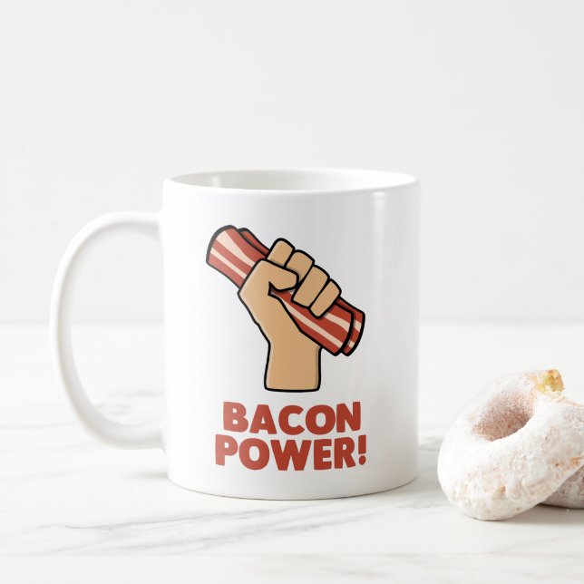 Bacon Power Kaffeetasse (Mit Donut)