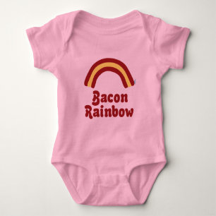 Bacon Rainbow Baby Clothes Strampler