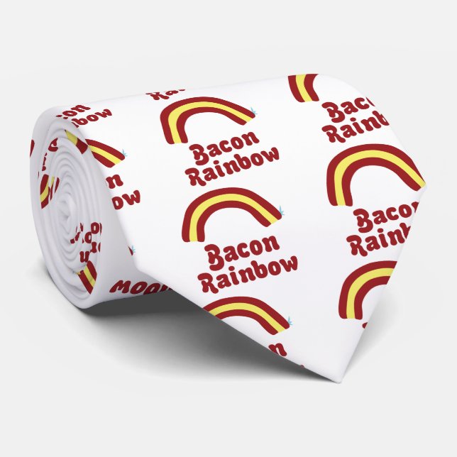 Bacon Rainbow Krawatte (Gerollt)