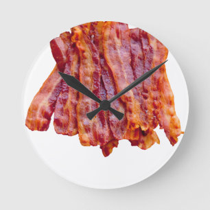 Bacon Runde Wanduhr