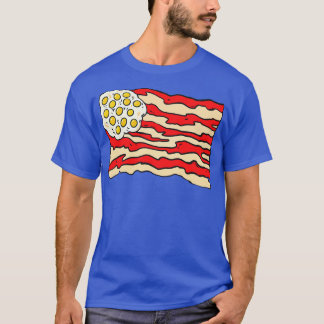 Bacon Shirt Bacon and Eggs Flag Frühstück Küche