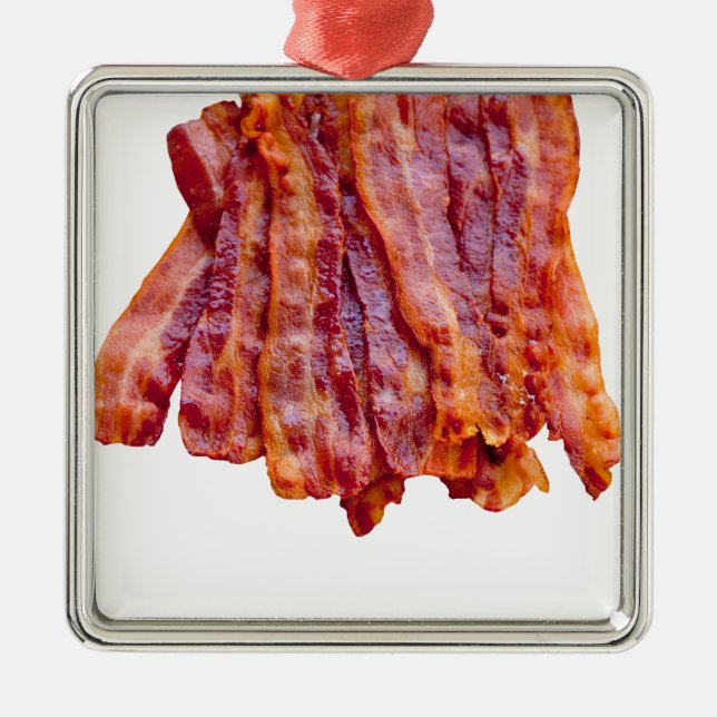 Bacon Silbernes Ornament (Vorne)