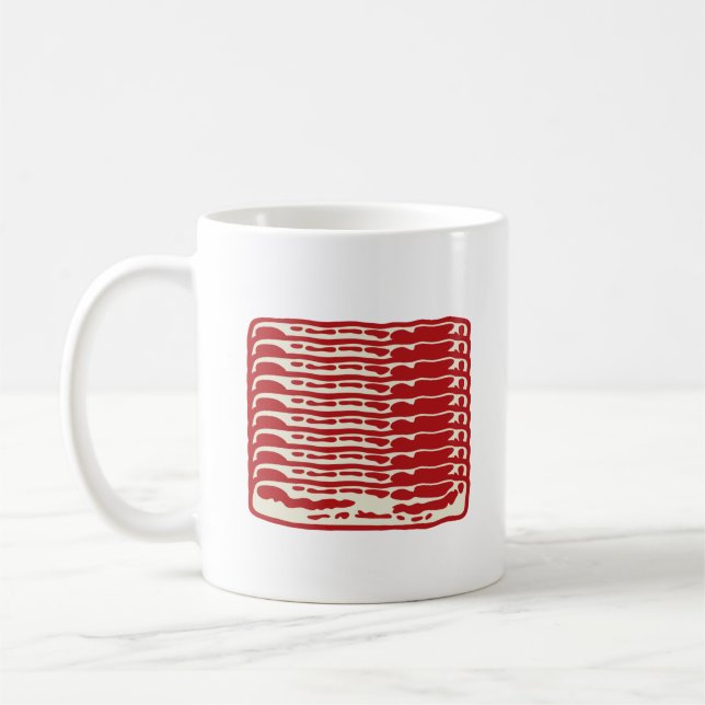 Bacon Strips für Bacon Liebhaber Kaffeetasse (Links)