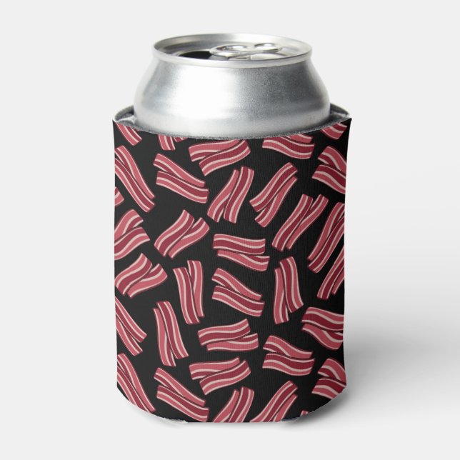 Bacon Strips Muster Dosenkühler (Kanne Vorderseite)