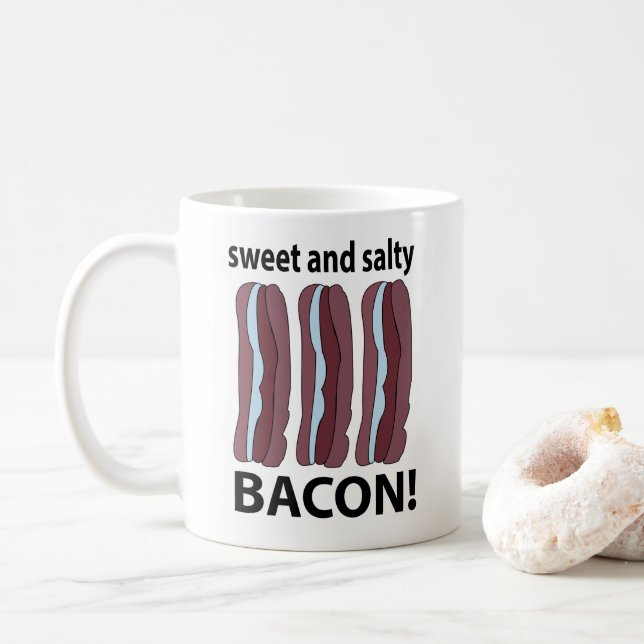 Bacon Sweet and Salty Bacon Kaffeetasse (Mit Donut)