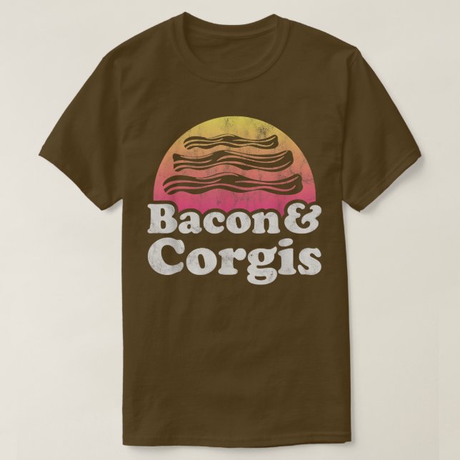 Bacon und Corgis oder Corgi T-Shirt (Design vorne)