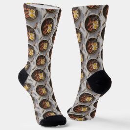 Bacon und Ei Socken