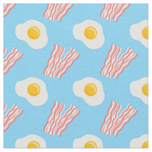 Bacon und Eier Küchengewebe Stoff