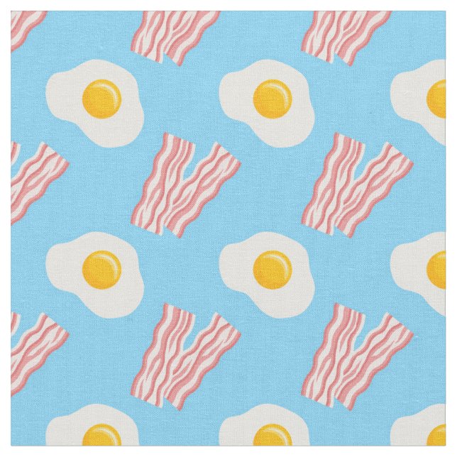 Bacon und Eier Küchengewebe Stoff (Nahaufnahme)