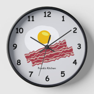 Bacon- und Eier-Küchenuhr Uhr