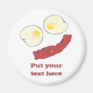 Bacon und Eier Magnet