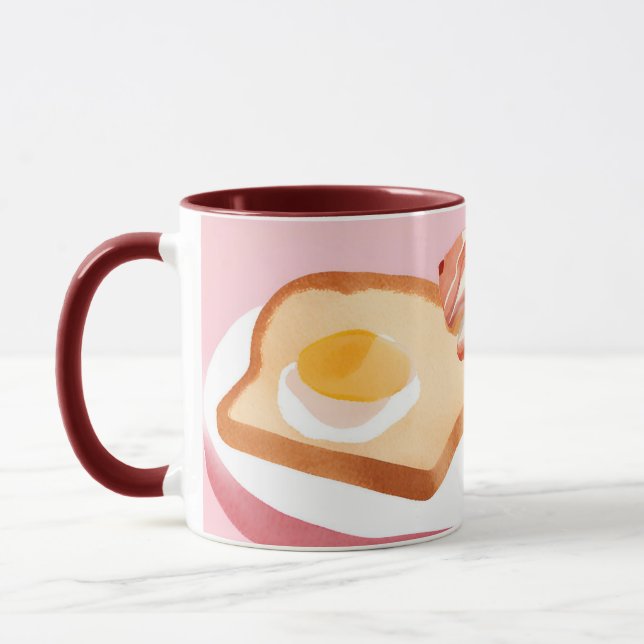 Bacon und Eier und Toast Tasse (Links)