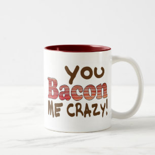 Bacon Verrückt Zweifarbige Tasse