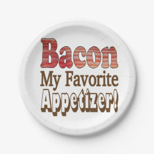Bacon Vorspeise Papier Teller