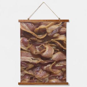 Bacon Wandteppich Mit Holzrahmen