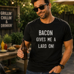 Baconspeck auf dem Shirt