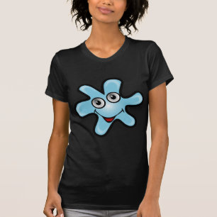 bacteria-156870 bacteria virus Happy Lächeln blue. T-Shirt
