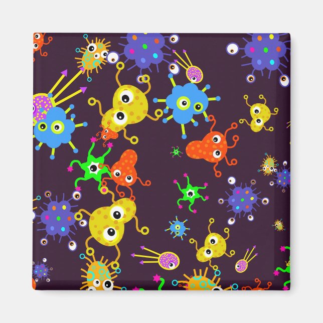 Bacteria Wallpaper Magnet (Vorne)