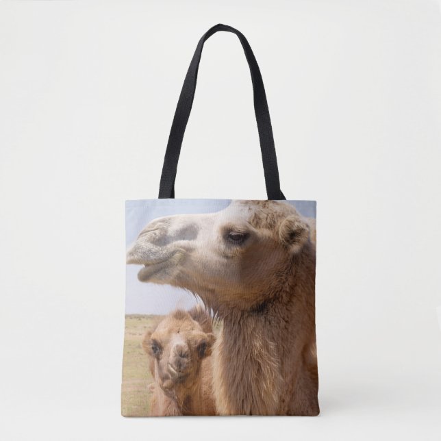 Bactrian Camel Portrait Tasche (Vorderseite)
