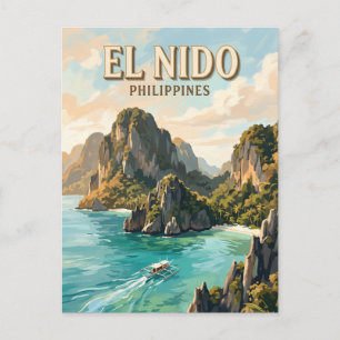 Bacuit-Bucht El Nido Philippinen Postkarte