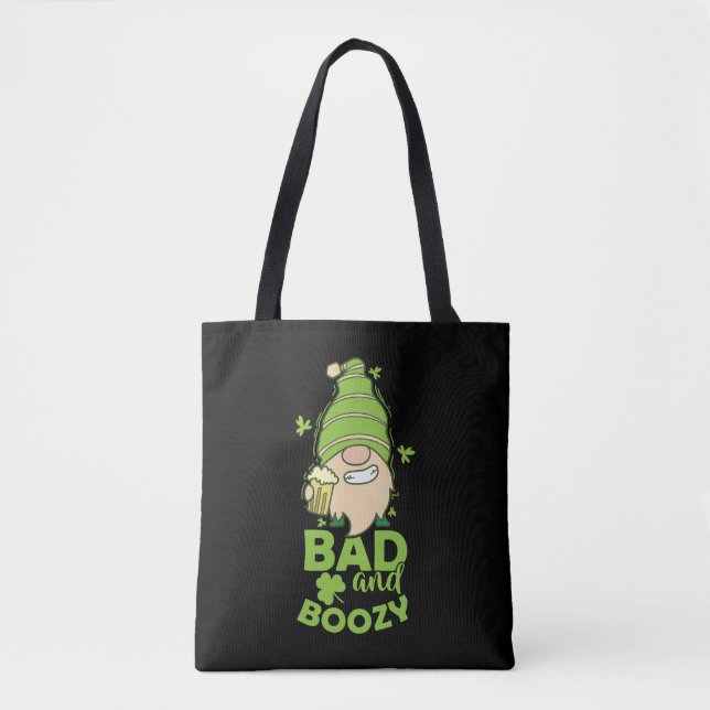 Bad and Boozy St. Patricks Day Tasche (Vorderseite)