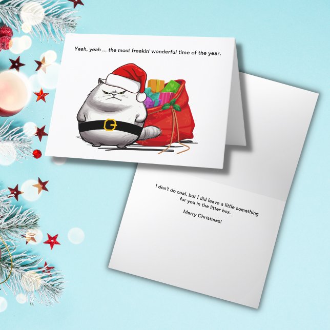 Bad Attitude Weihnachtskarte Karte (Von Creator hochgeladen)