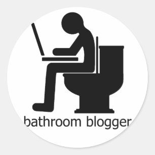 Bad Blogger Runder Aufkleber