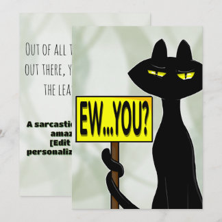 Bad Boogie Funny Thank You Card Mitteilungskarte