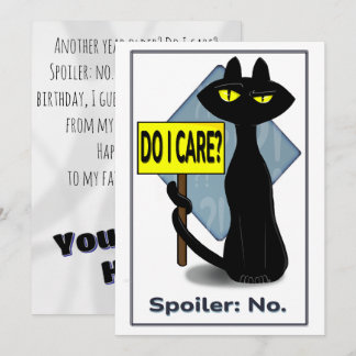 Bad Boogie Sarcastic Birthday Card Mitteilungskarte