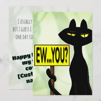 Bad Boogie Sarcastic Birthday Card Mitteilungskarte
