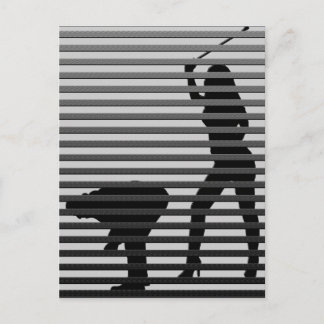 Bad Boy Silhouette Postkarte