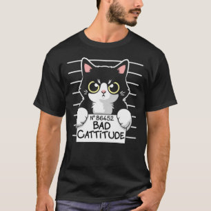 Bad Cattitude Cat Prisoner Essential T - Shirt