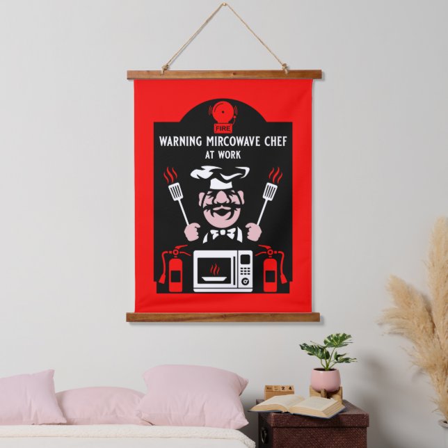 Bad Cook Geschenk Wandteppich Mit Holzrahmen (Schlafzimmer)