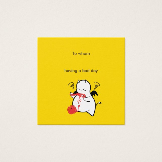 Bad Day Devil-Nachricht (Vorderseite)