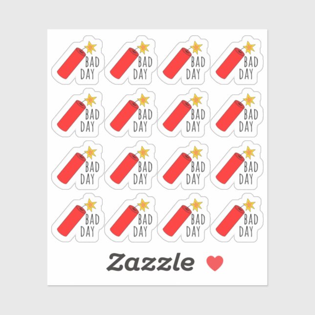 Bad Day Mood Tracker Dynamite Bujo Planer Aufkleber (Blatt)