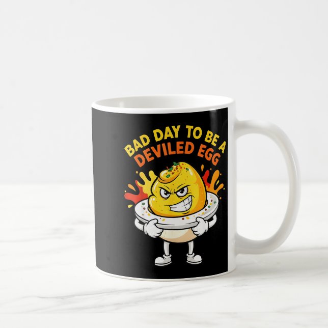 Bad Day To Be A Deviled Egg Funny Thanksgiving Din Kaffeetasse (Rechts)