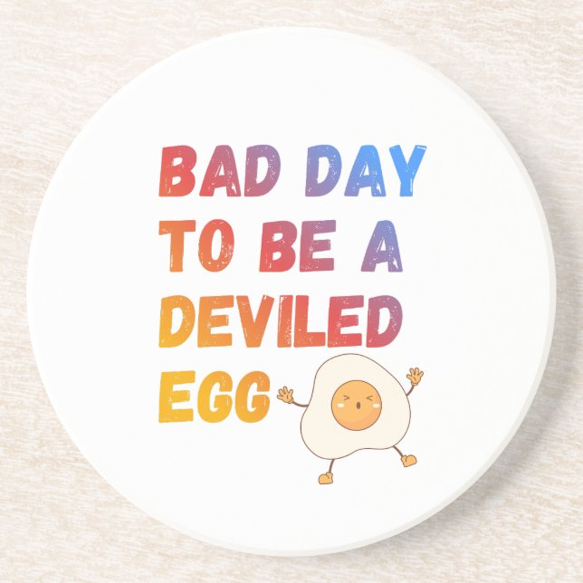 Bad Day to Be a Deviled Egg Getränkeuntersetzer (Vorne)