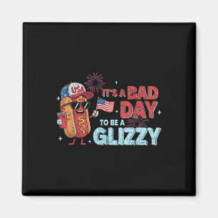 Bad Days Hotdog Dackel Glizzy Firework 4. Juli Pa Magnet