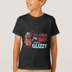 Bad Days Hotdog Dackel Glizzy Firework 4. Juli Pa T-Shirt