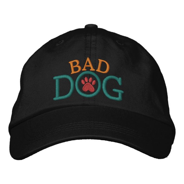 Bad DOG Cap ! Bestickte Kappe (Vorderseite)