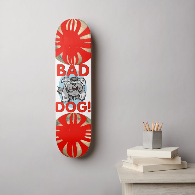 Bad Dog Skateboard (Wandkunst)