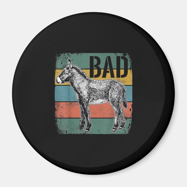 Bad Donkey Meme | Cute Donkey Lover Gifts Magnet (Vorne)