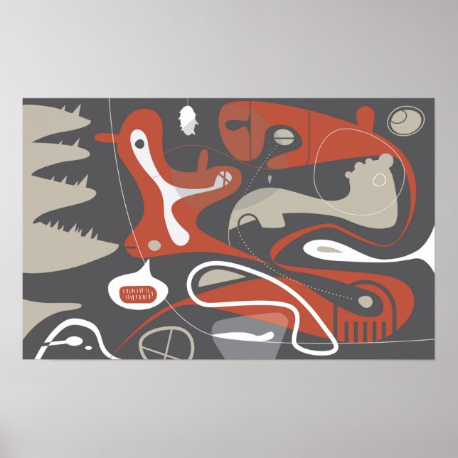 Bad Dreams Abstrakte Kunstdrucke Poster (Vorne)