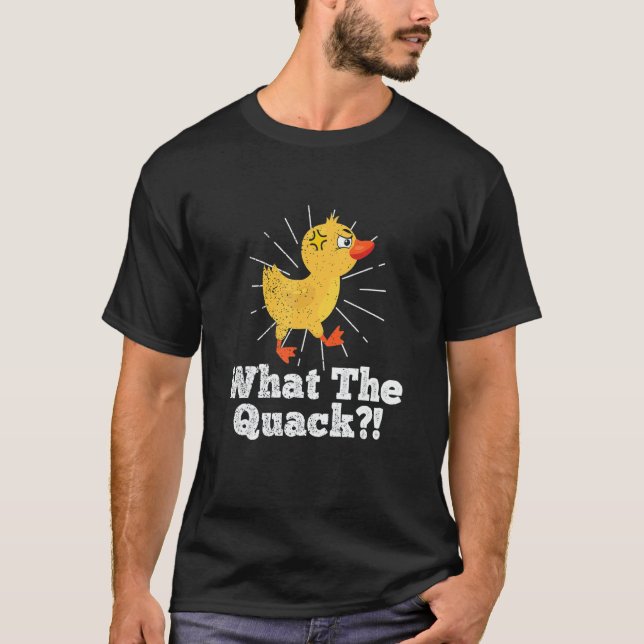 Bad Ducks  Grumpy Swearing Inappropriate Duck T-Shirt (Vorderseite)