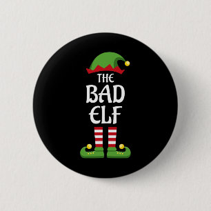 Bad Elf Familie Matching Group Weihnachten Button