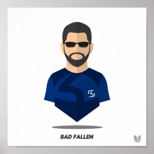 Bad Fallen Mini Poster
