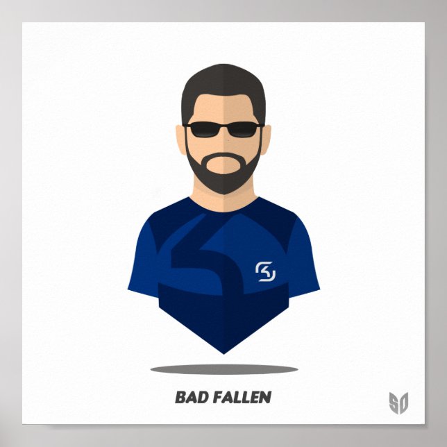 Bad Fallen Mini Poster (Vorne)