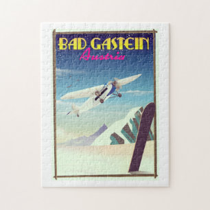Bad Gastein Österreich Snowboardposter